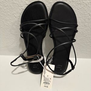 Black strappy sandals